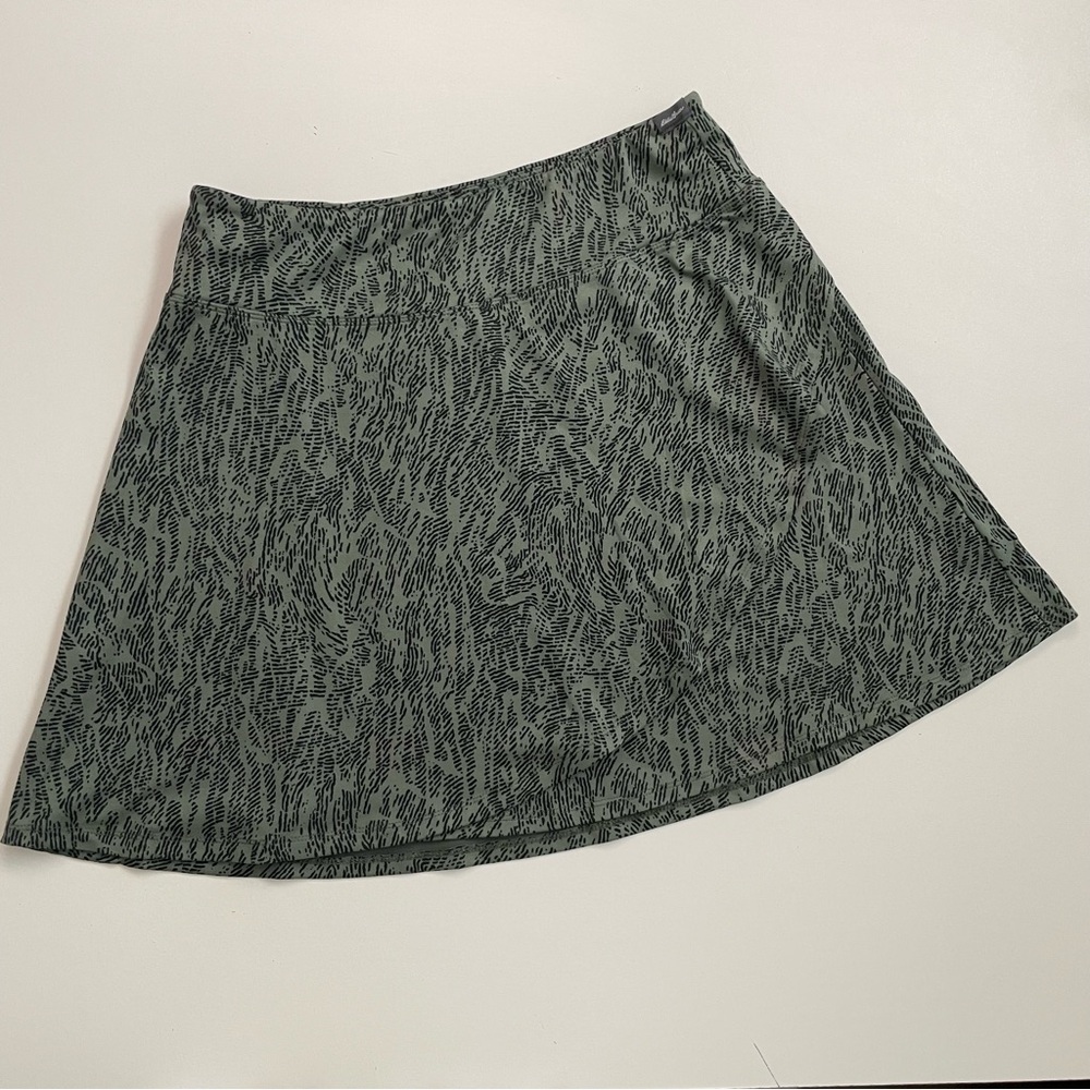 Eddie Bauer Skirt Athletic Pickleball Tennis Beach Travel Lounge Green Black